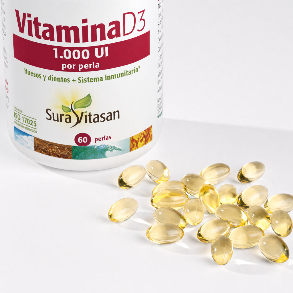 Vitamina D3 1.000 UI perlas de Sura Vitasan: vista adicional del producto (imagen 4)