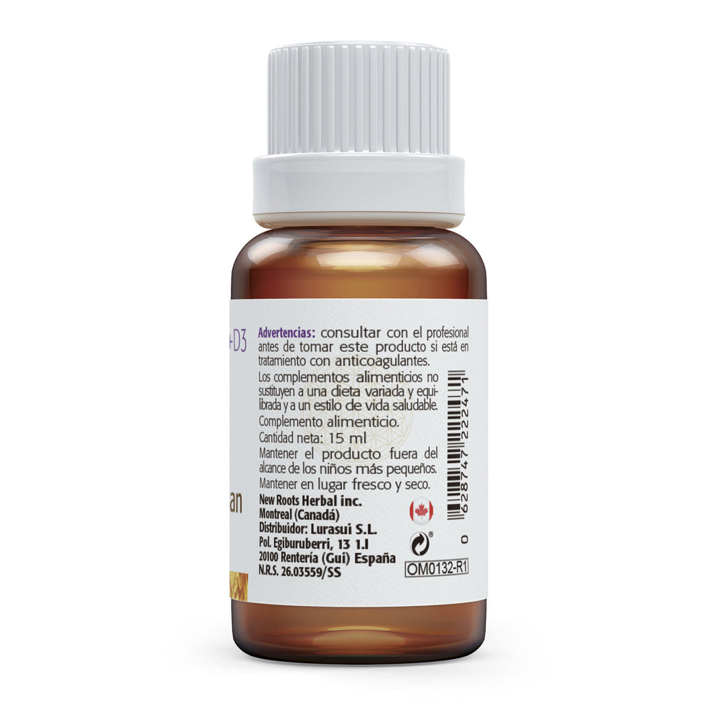Vitamina K2 + D3 gotas de Sura Vitasan, foto 2 del producto (envase o etiqueta)