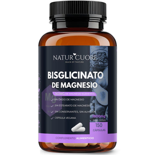 Bisglicinato de magnesio puro elemental Naturcuore