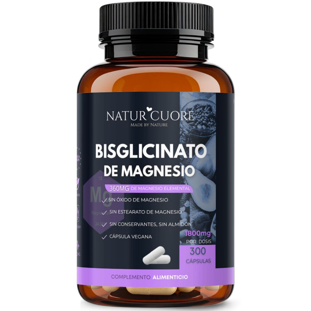 Bisglicinato de magnesio puro elemental Naturcuore