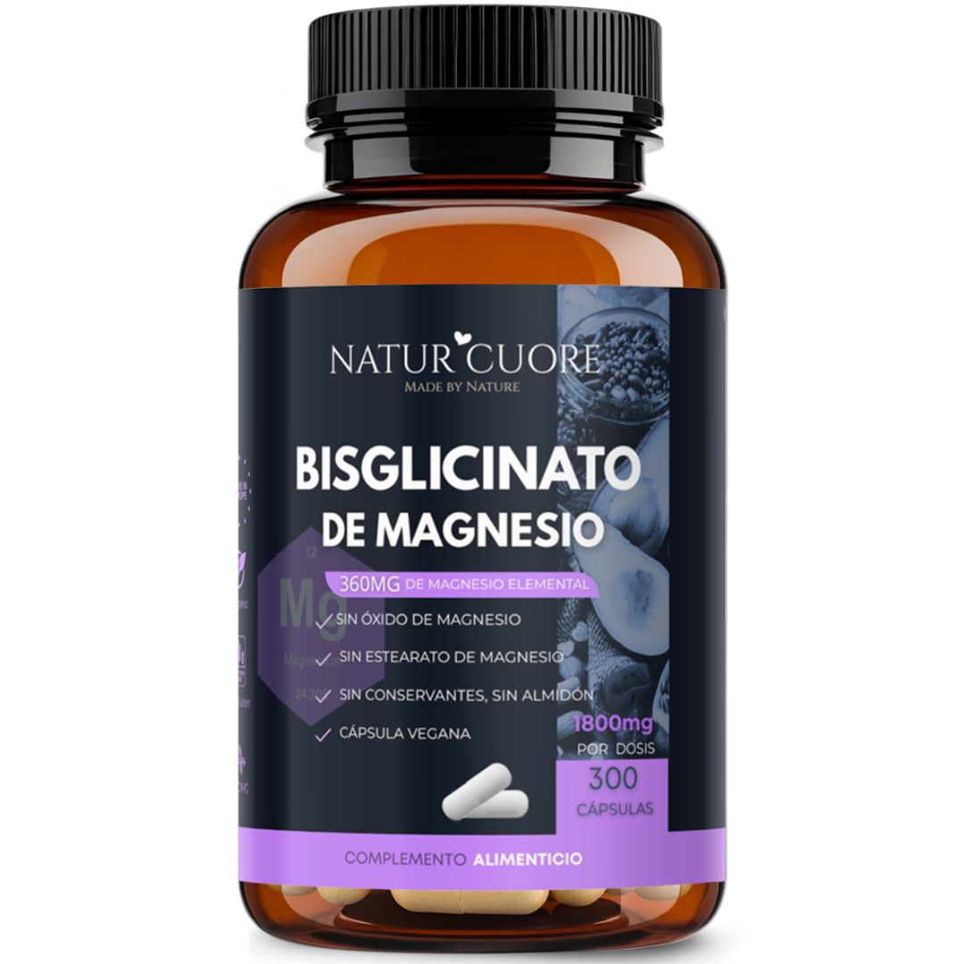 Bisglicinato de magnesio puro elemental Naturcuore