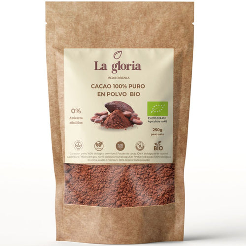 Cacao en polvo ecológico puro La Gloria Mediterránea