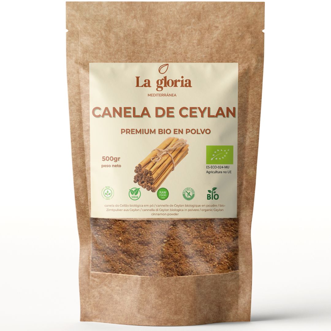 Canela de Ceylán en polvo ecológica La Gloria Mediterránea