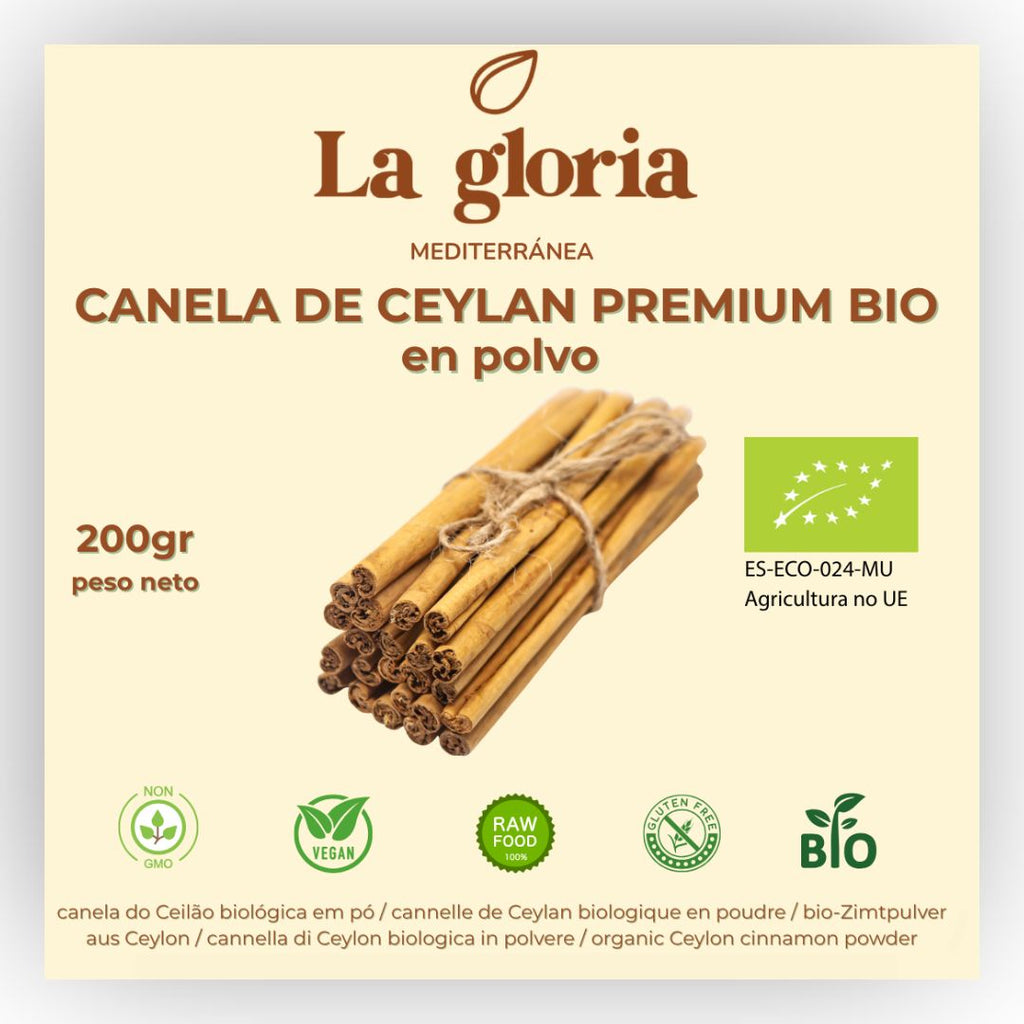Canela de Ceylán en polvo ecológica La Gloria Mediterránea