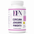 Cúrcuma jengibre y pimienta negra cápsulas vegetales DFN