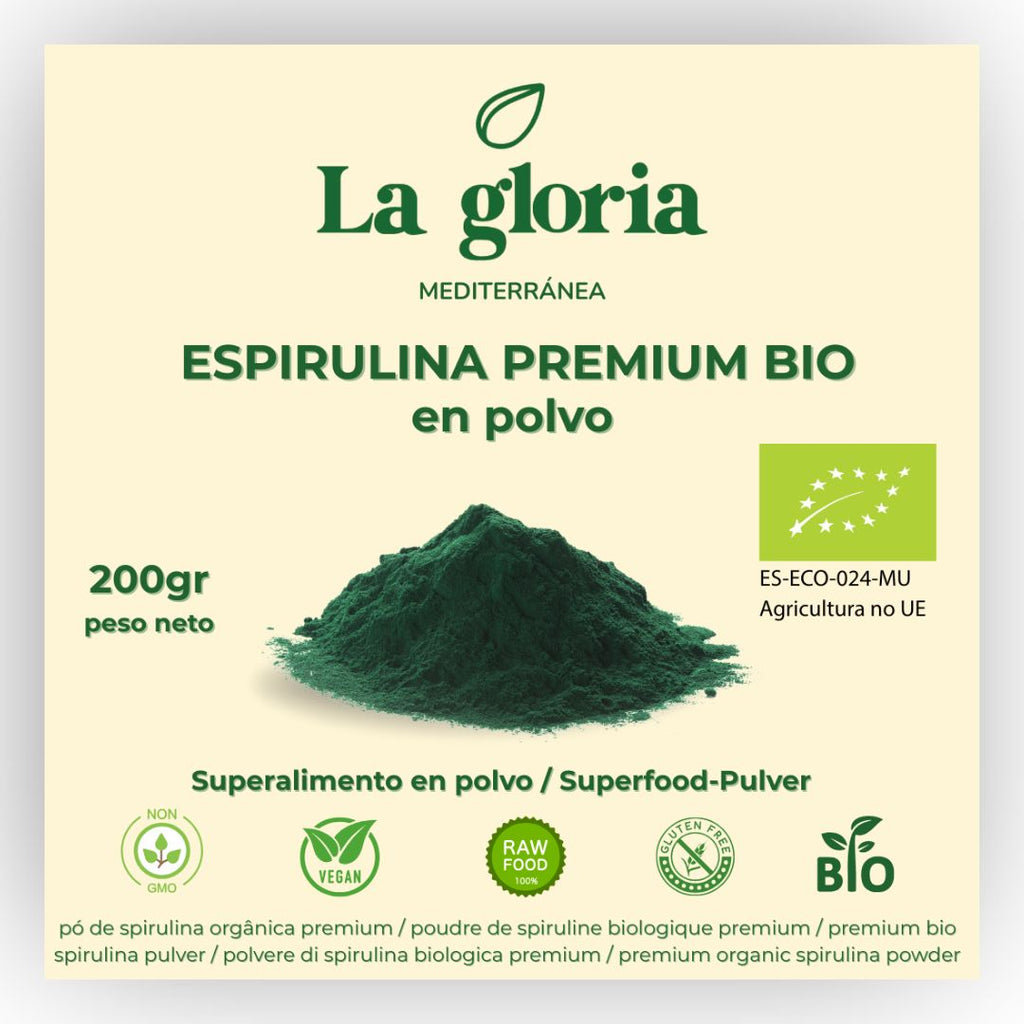 Espirulina ecológica en polvo La Gloria Mediterránea