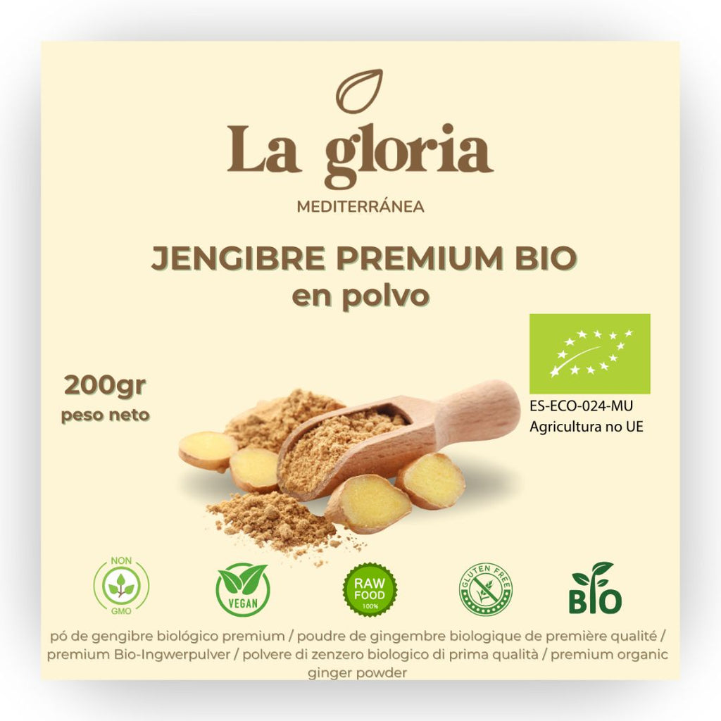 Jengibre en polvo ecológico bio La Gloria Mediterránea
