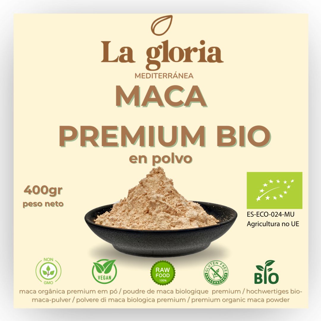 Maca amarilla ecológica en polvo de Perú La Gloria Mediterránea