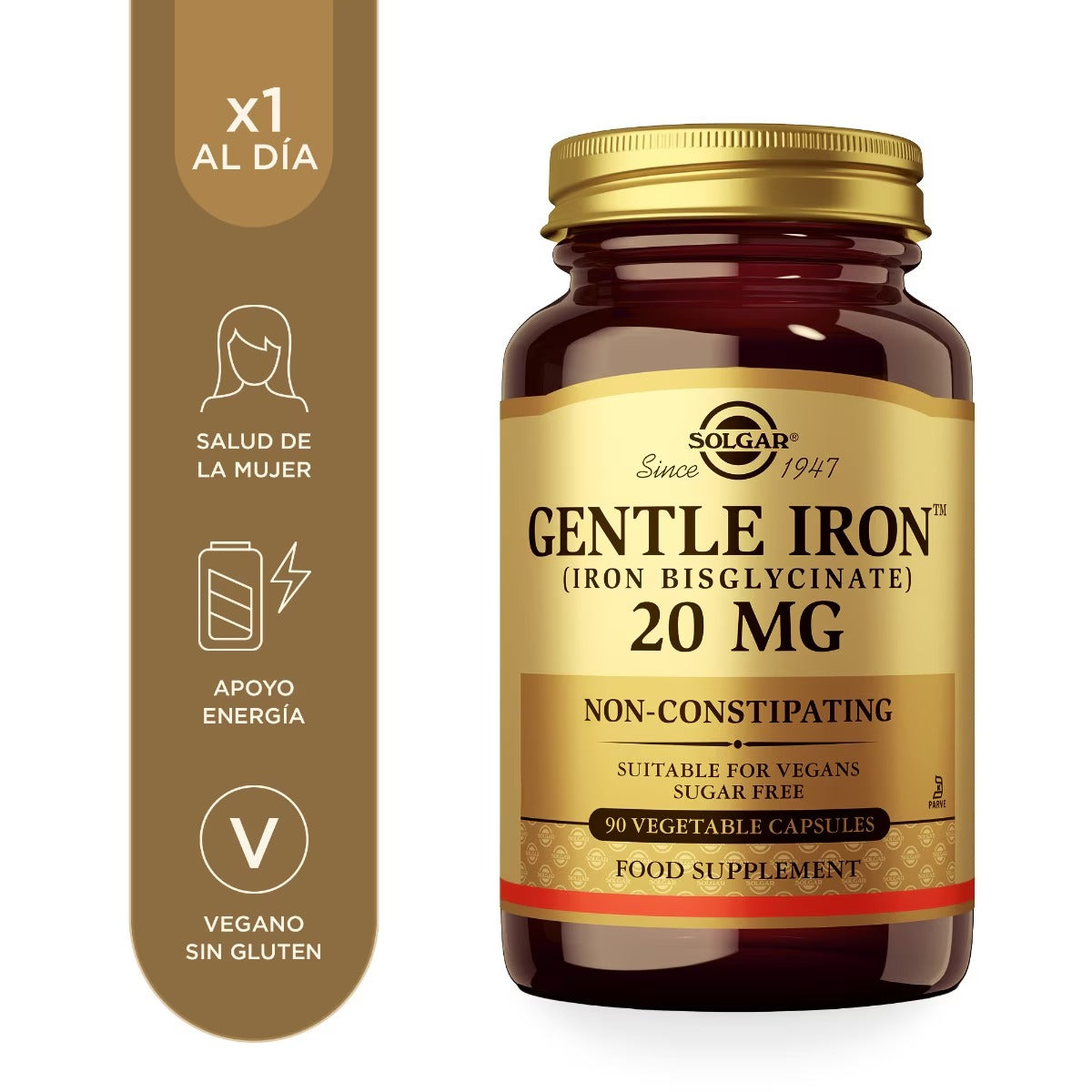 Solgar Hierro Gentle™ – 90 cápsulas vegetales – imagen 2