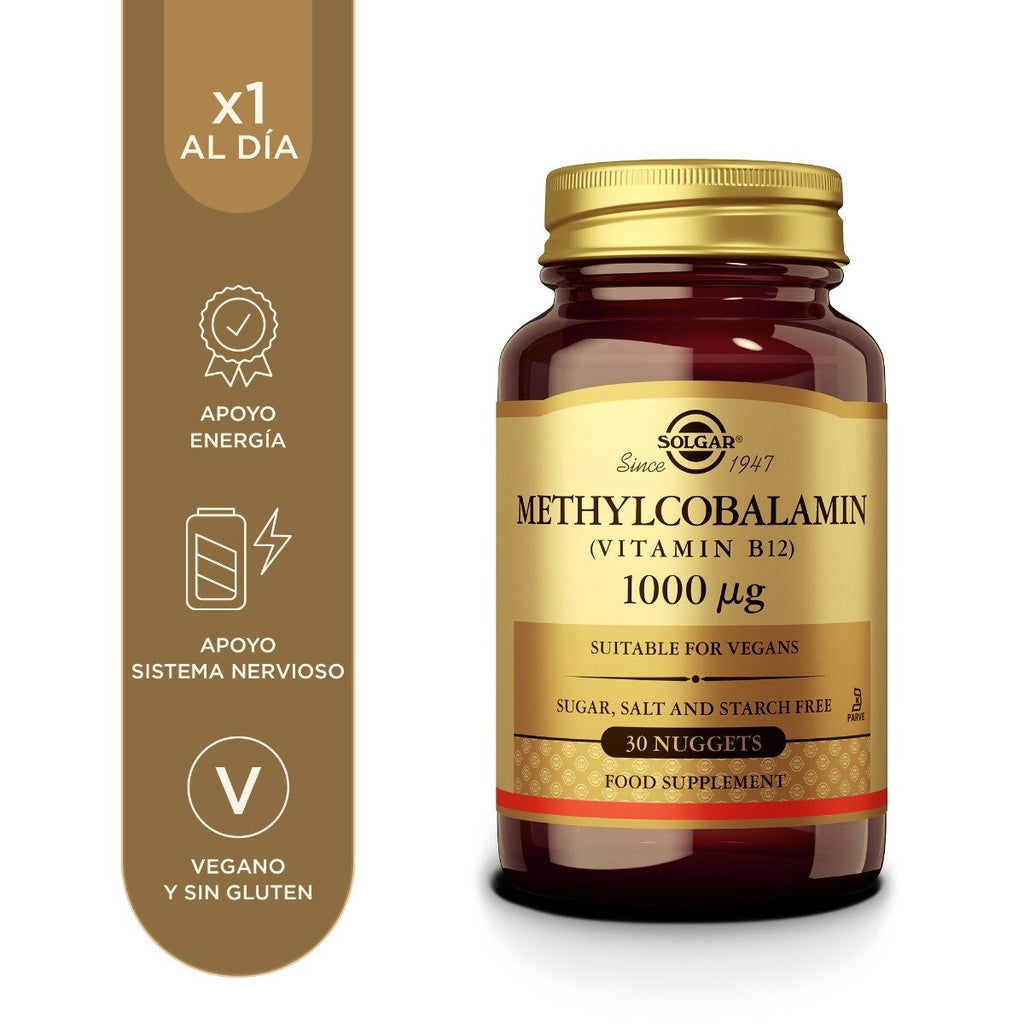 Solgar Metilcobalamina (Vitamina B12) – 30 comprimidos masticables – imagen 2