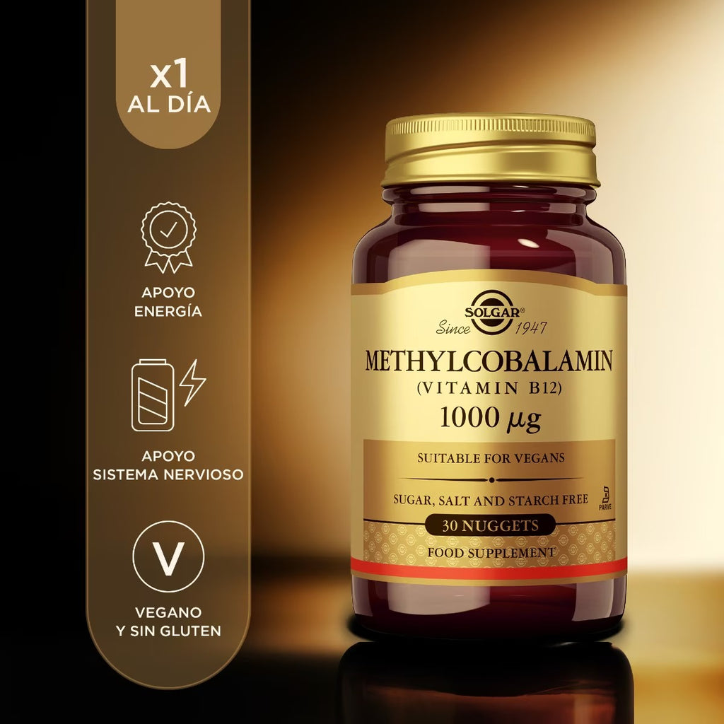 Solgar Metilcobalamina (Vitamina B12) – 30 comprimidos masticables – imagen 3