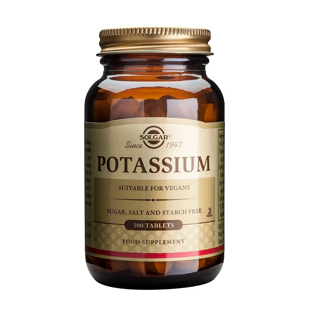 Envase de Potasio gluconato de Solgar, vista principal del producto