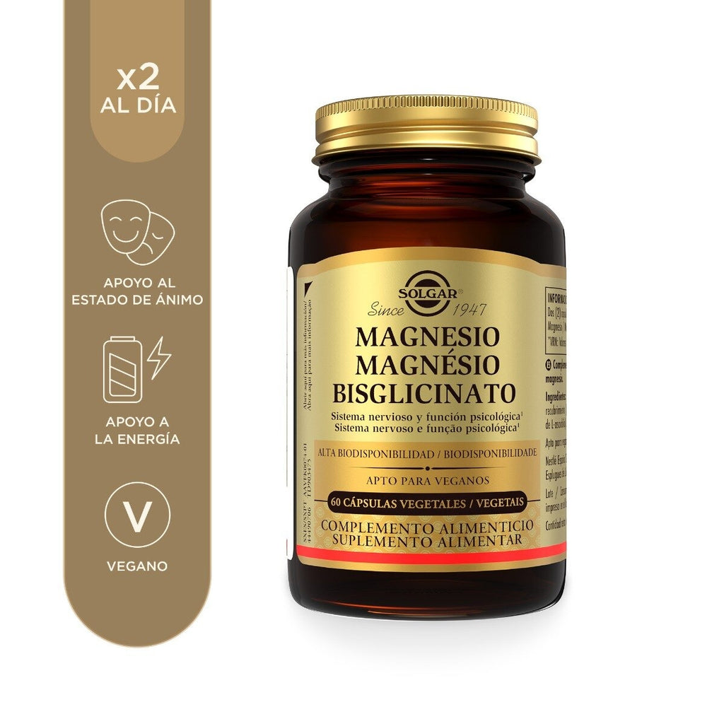 Magnesio bisglicinato de Solgar, foto 2 del producto (envase o etiqueta)