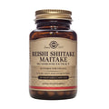 Solgar Reishi Shiitake Maitake Extracto de Hongo, 50 cápsulas vegetales: envase, vista frontal