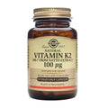 Solgar Vitamina K2 100 µg, 50 cápsulas vegetales: envase, vista frontal