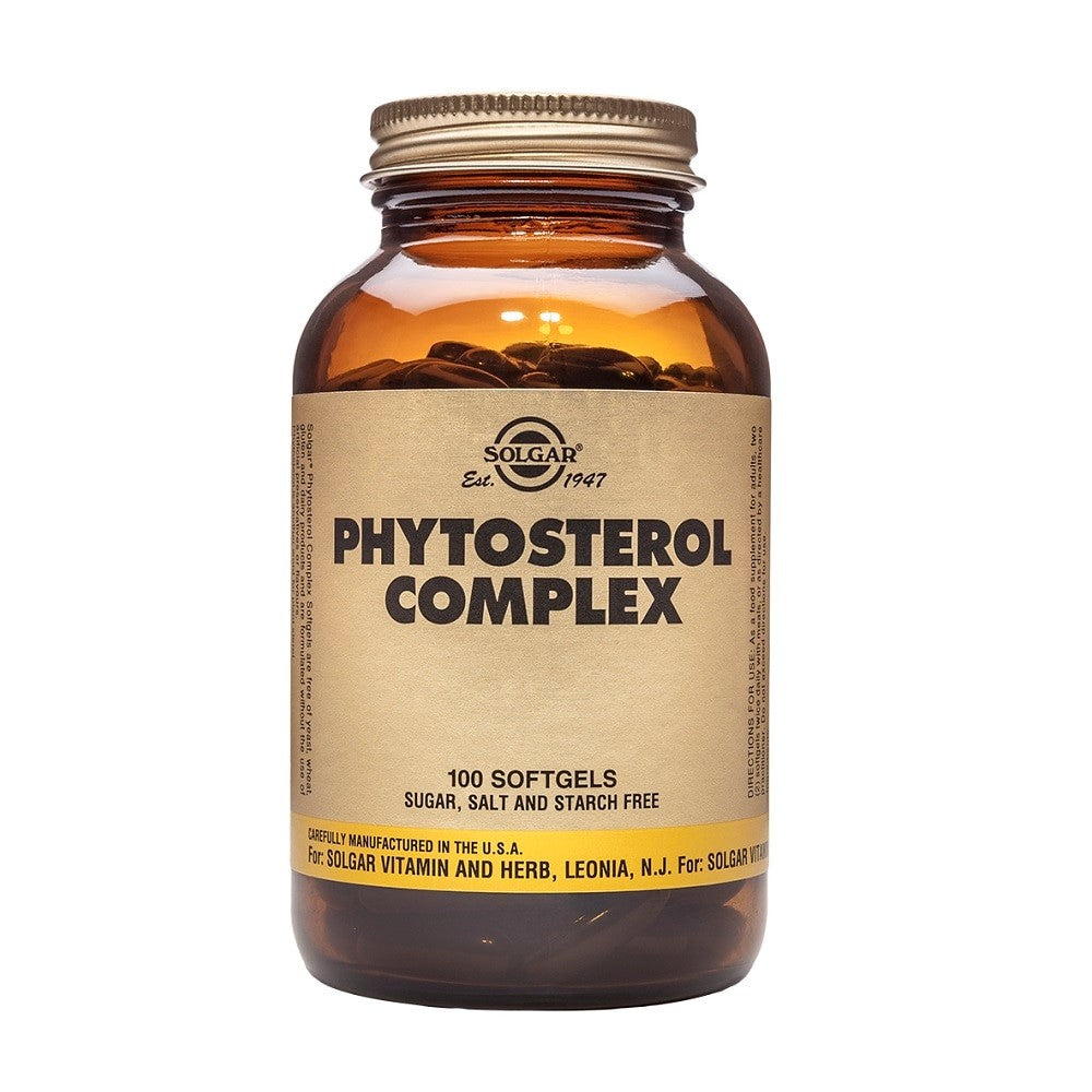 Solgar Fitosterol Complex, 100 cápsulas blandas: envase, vista frontal