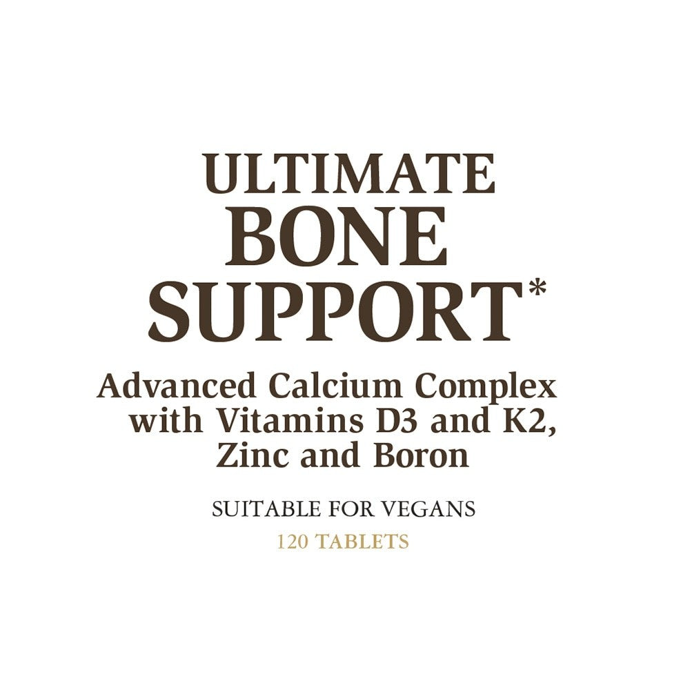 Solgar Ultimate Bone Support, 120 comprimidos: envase, vista posterior