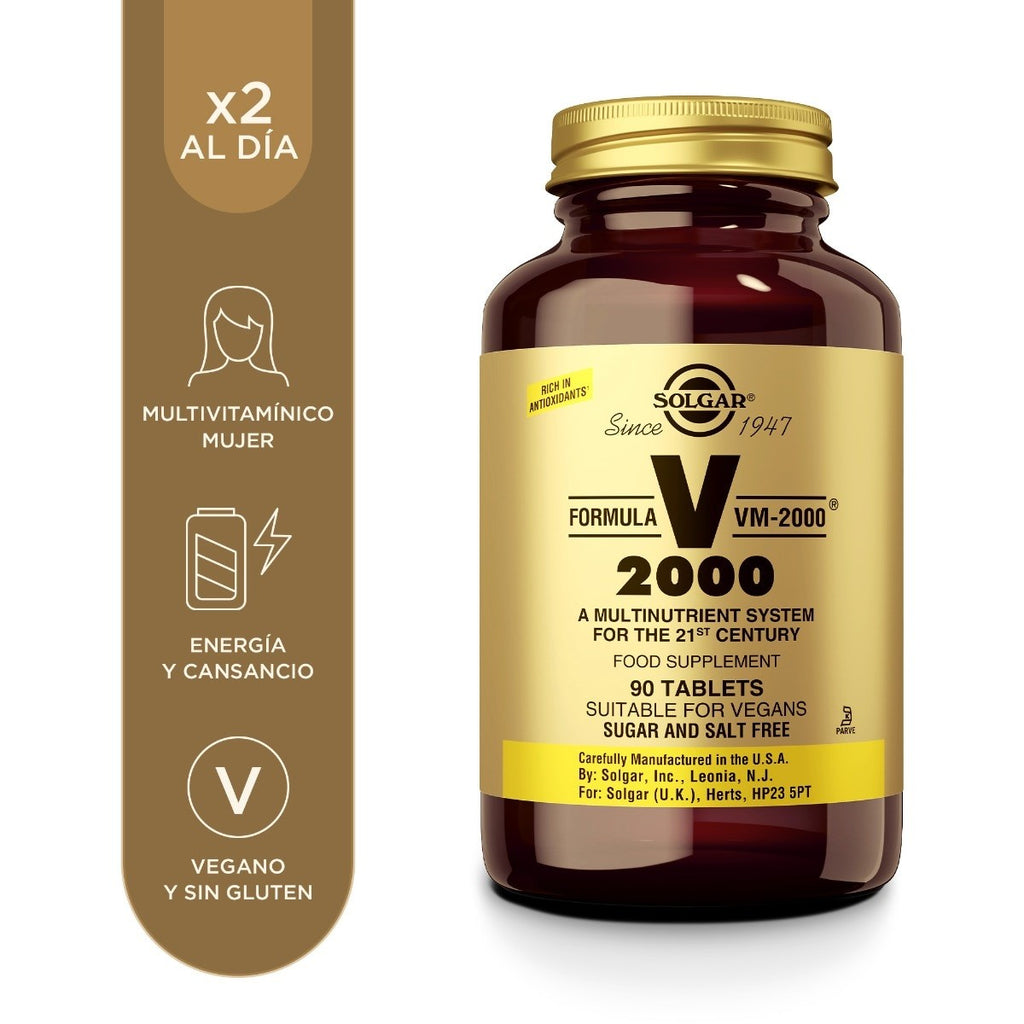 Solgar Fórmula VM-2000®, 90 comprimidos: envase, vista frontal