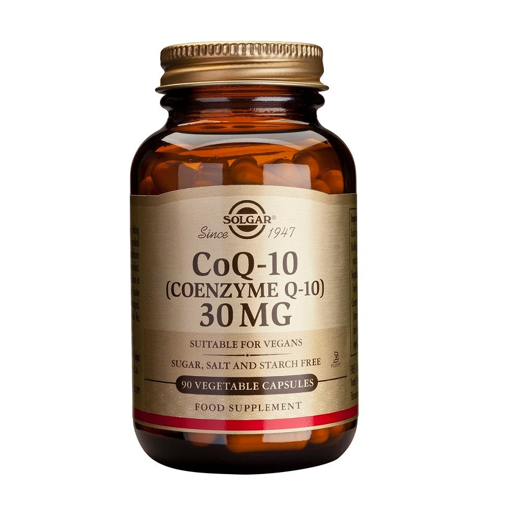 Solgar Coenzima Q-10 30 mg, 90 cápsulas vegetales: envase, vista frontal