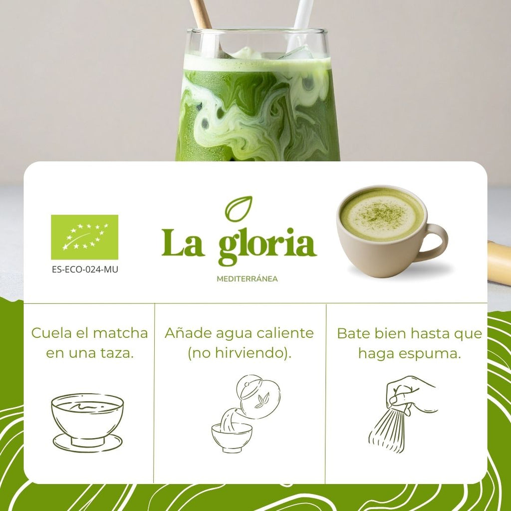 Té matcha ecológico grado premium La Gloria Mediterránea