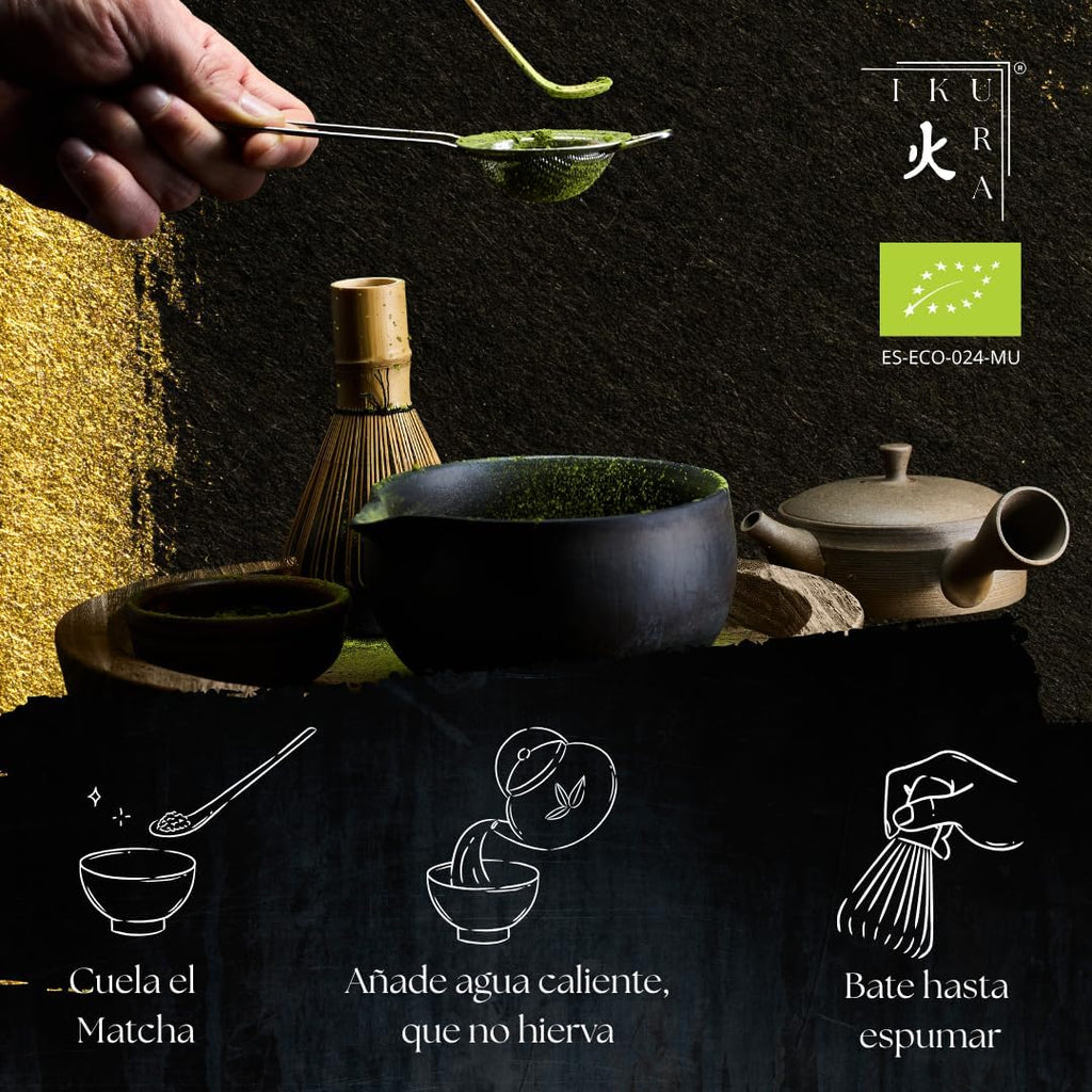 Té matcha premium japonés bio 100 g IKURA origen Uji