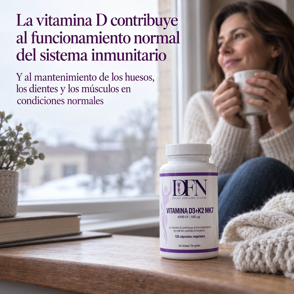 Vitamina D3 + K2 DFN: la vitamina D contribuye al funcionamiento normal del sistema inmunitario