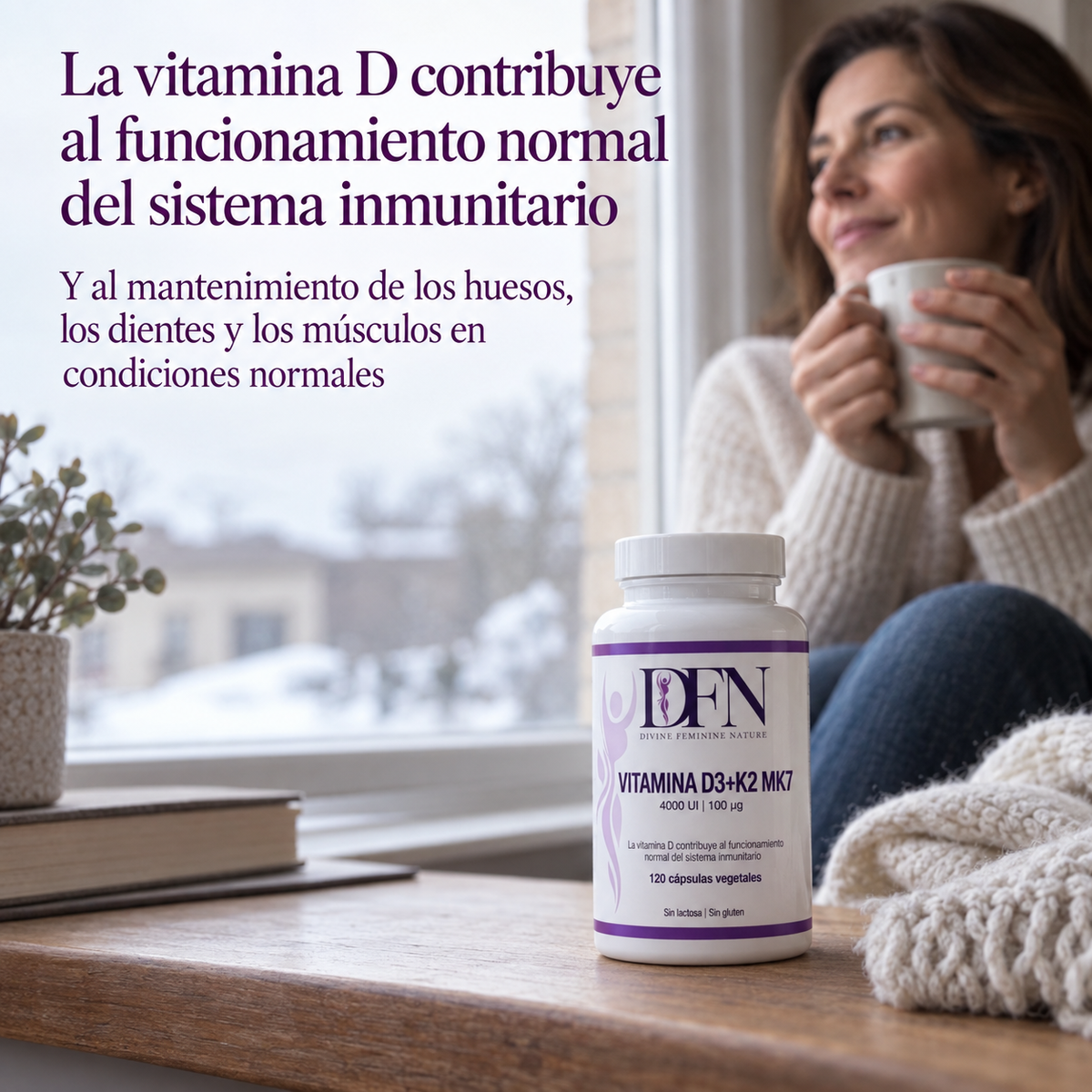 Vitamina D3 + K2 DFN: la vitamina D contribuye al funcionamiento normal del sistema inmunitario