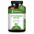 Vitamina D3 K2 MK7 cápsulas vegetales Eco Pills